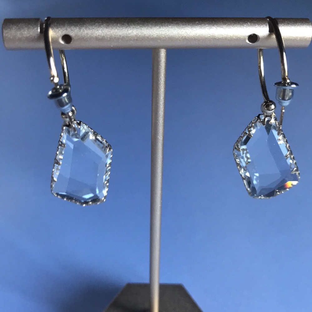 New! Clear Drop Earrings - Picture 10 of 13
